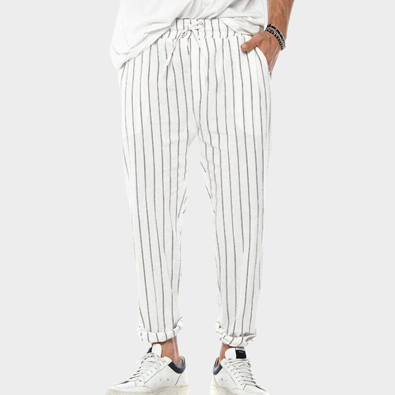 TREVOR | Men's Casual Striped Drawstring Pants