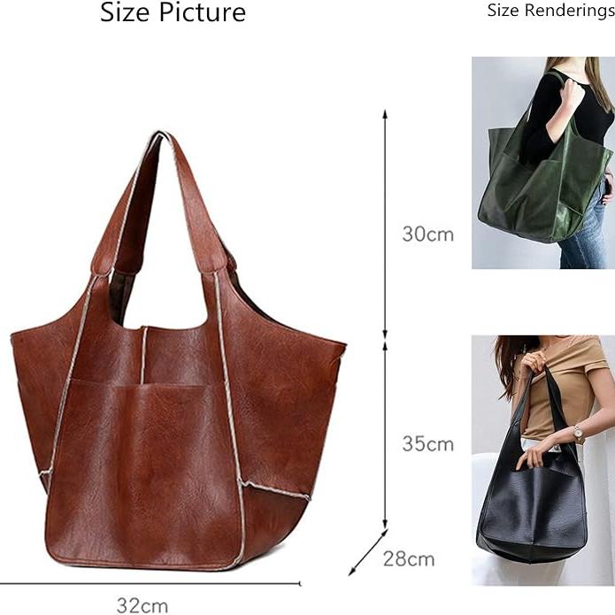 Lily | Women's Large Vegan Leather Tote Shoulder Bag