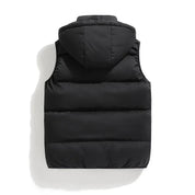 HUGO Bodywarmer | Casual light padded gilet/jacket with removable hood for men