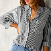 OLIVIA | Comfortable Classic Button Down Blouse