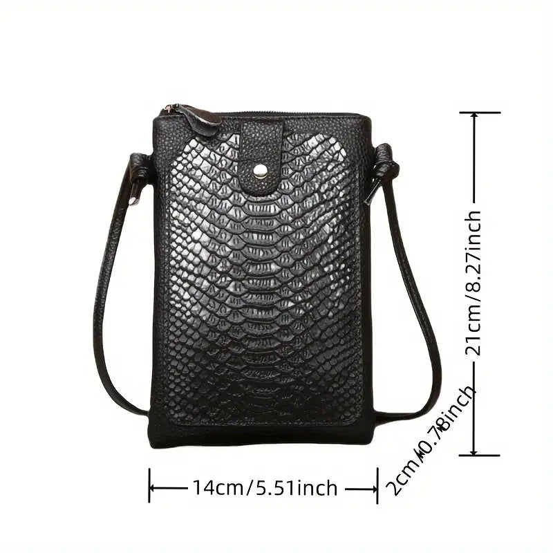 Zara | Crocodile Pattern Small Crossbody Sling Bag