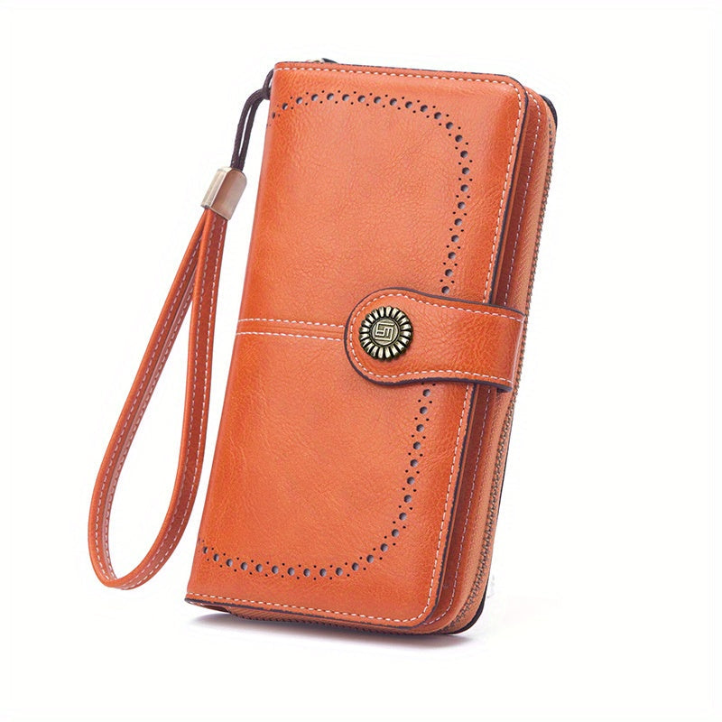 Skyla | Retro RFID Travel Wallet | Large Capacity