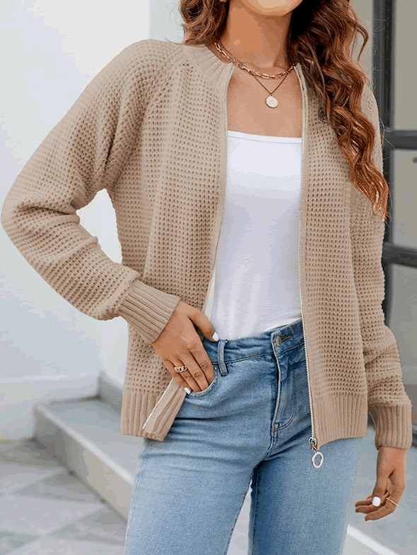 BRITANY | Zip-Up Cardigan