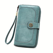 Skyla | Retro RFID Travel Wallet | Large Capacity