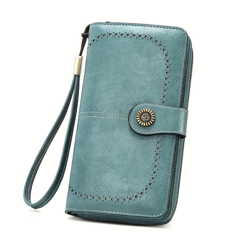 Skyla | Retro RFID Travel Wallet | Large Capacity