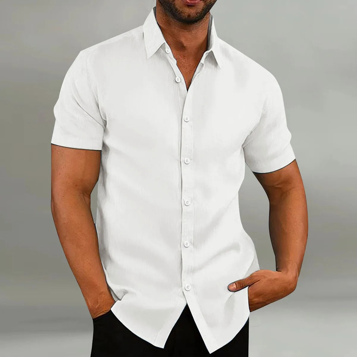 JADEN | Short Sleeve Shirt with Collar