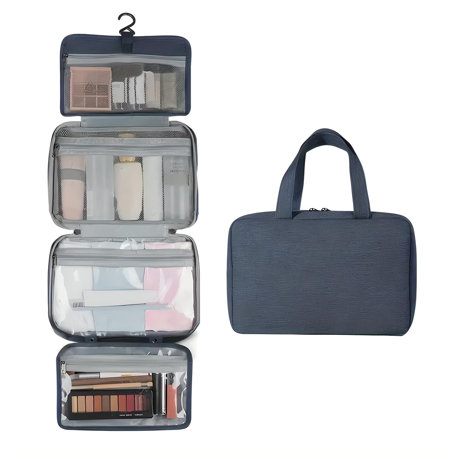 Sam | Compact & Spacious Travel Toilet Organizer with Multiple Compartments