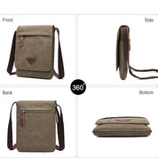 Joris | Retro Canvas Small Messenger Shoulder Bag