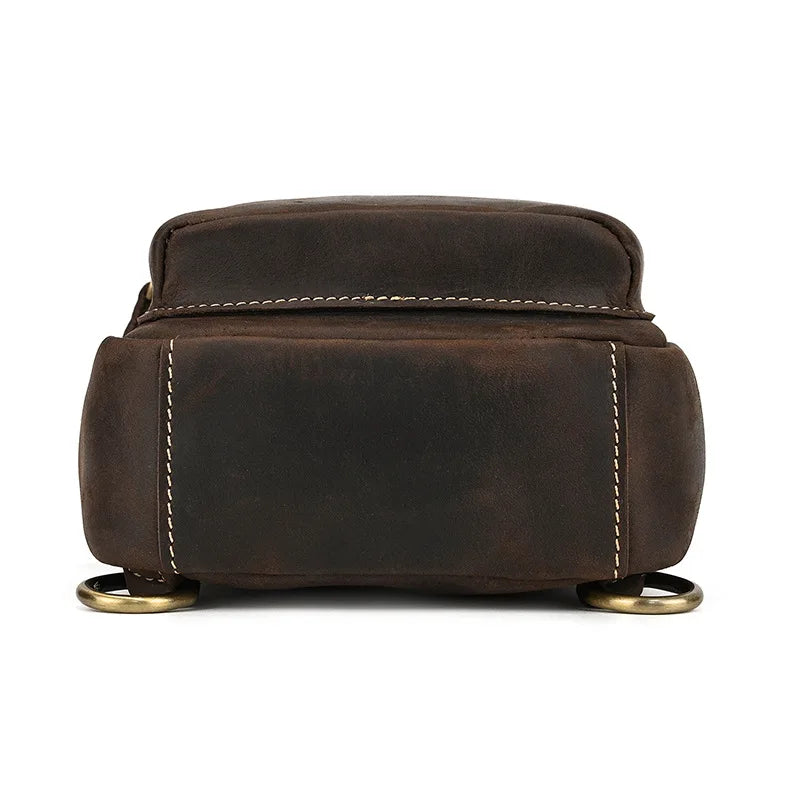 Mason | Men's Retro Genuine Leather Anti-Theft Crossbody Chest Bag