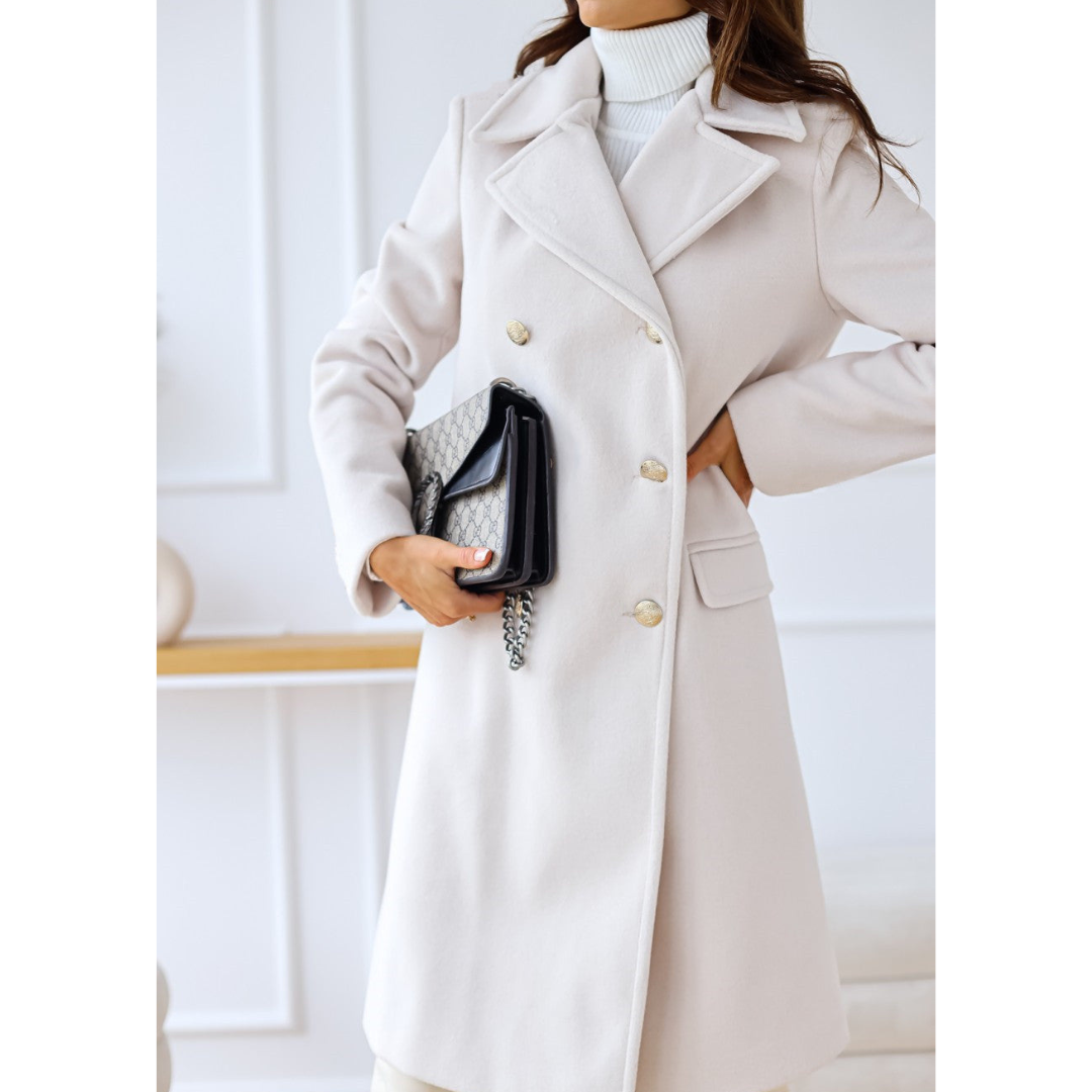 Suraliama | Women's Long Winter Trench Coat | Warm