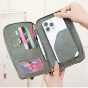 Valery | RFID-blocking passport holder with carrying strap