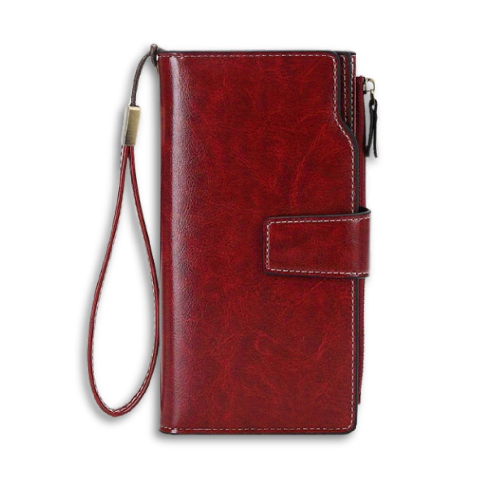 RFID-Secure Travel Wallet | Multi-Pocket Vintage Clutch