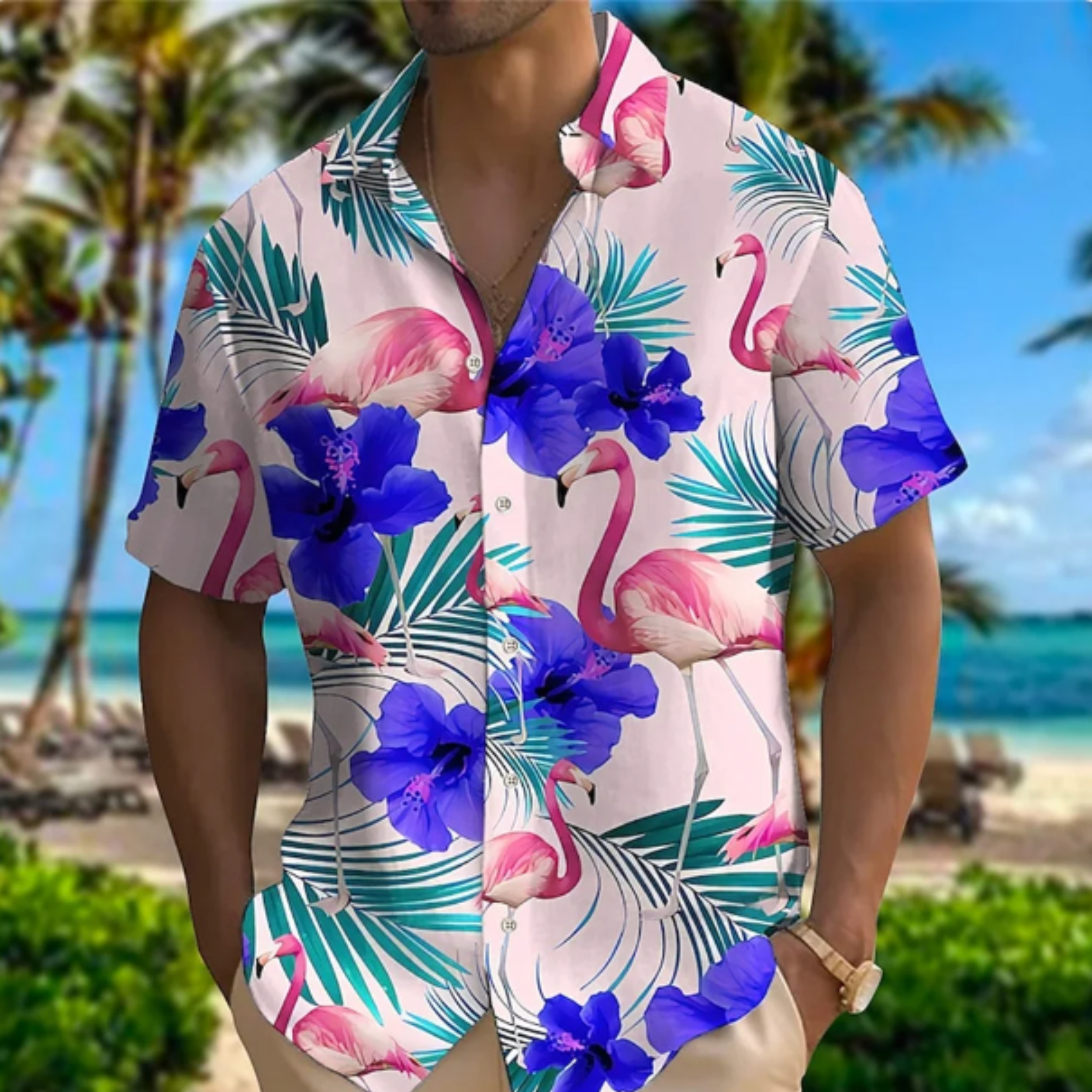 BRIAN | Breathable Short Sleeve Hawaiian Shirt