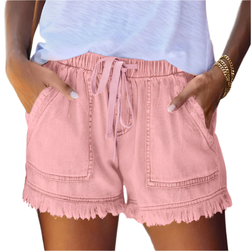 Maria | High-Waist Denim Shorts