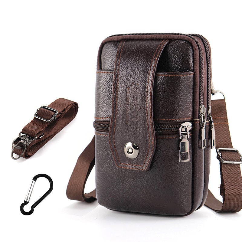 Joris | Vintage Leather Men's Crossbody Fanny Pack with Adjustable Strap