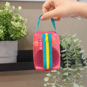 Raina | Transparent Colored Mesh Makeup Bag