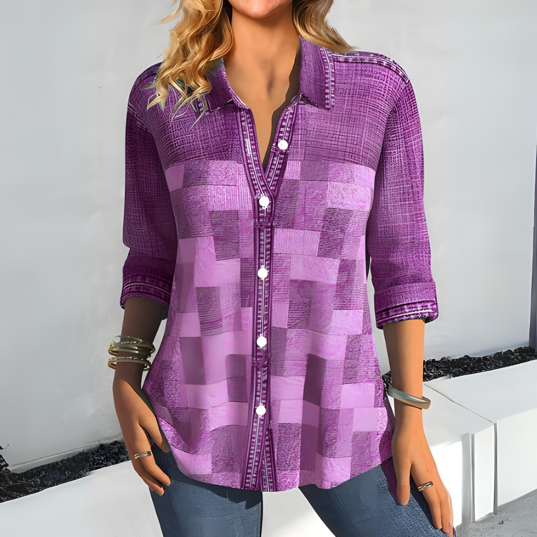 PENELOPE | Stylish Checked Women's Top