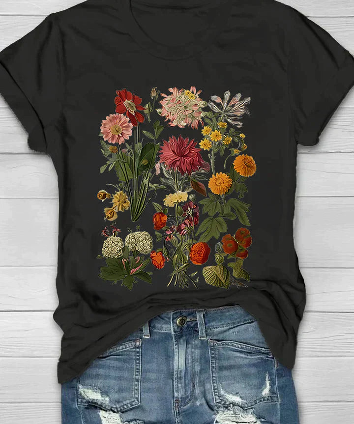 LUELLA | Retro Floral Print T-Shirt