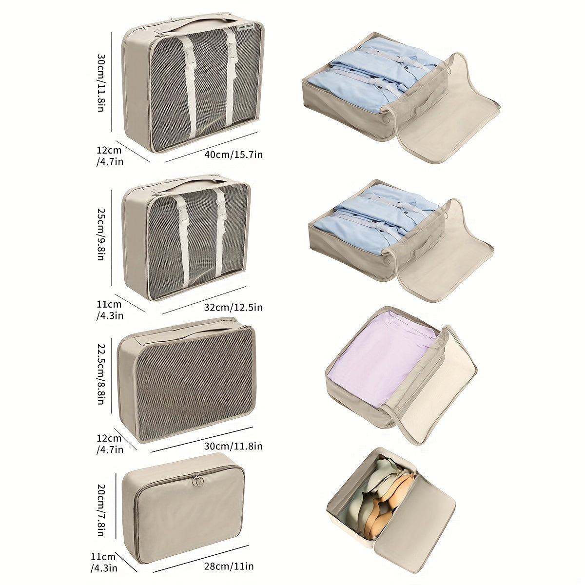 PackMaster | 7-Piece Travel Packing Cube Set