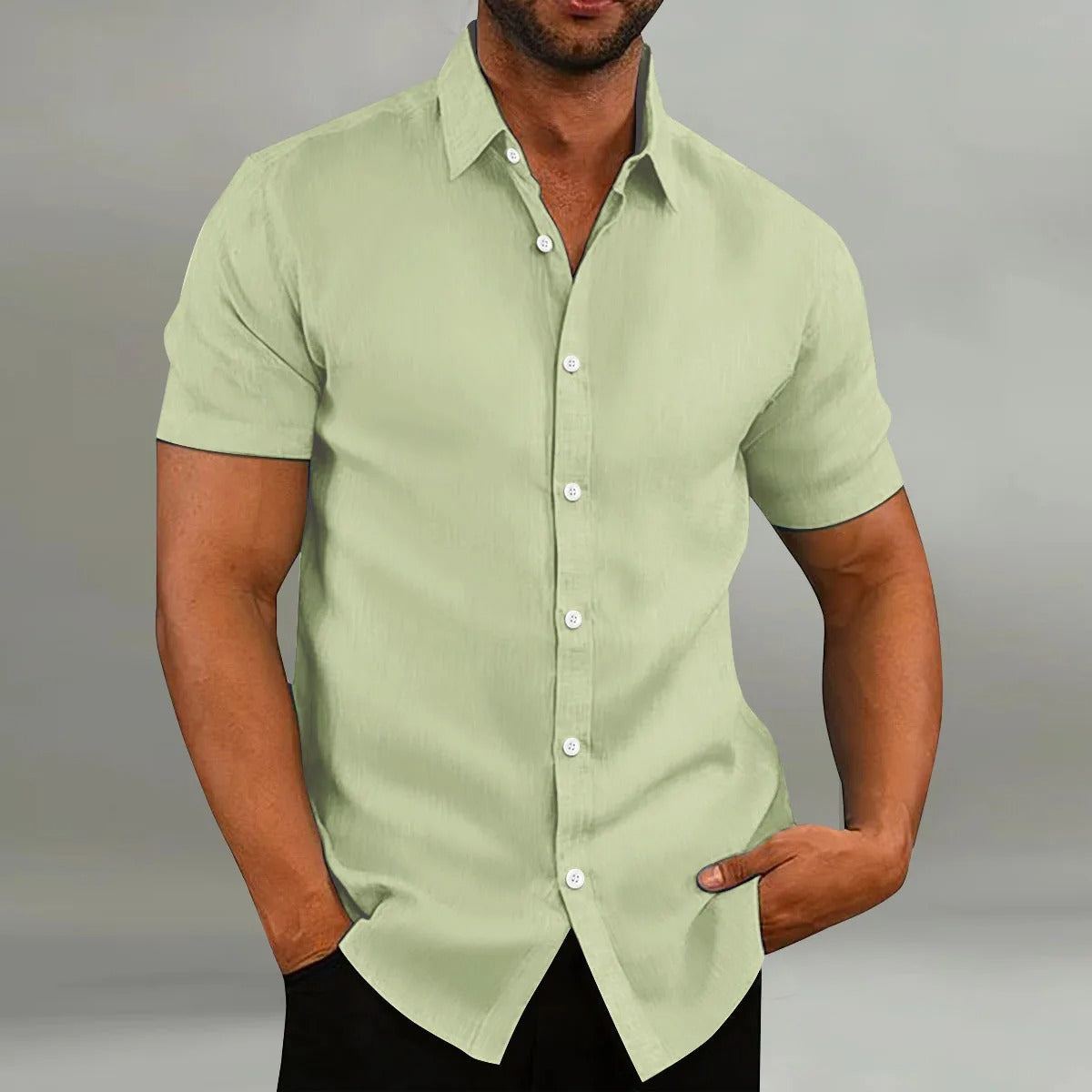 JADEN | Short Sleeve Shirt with Collar