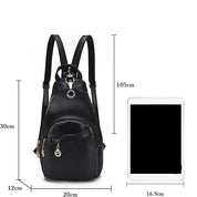 Nina | Women's Waterproof PU Leather Crossbody Sling Bag Backpack