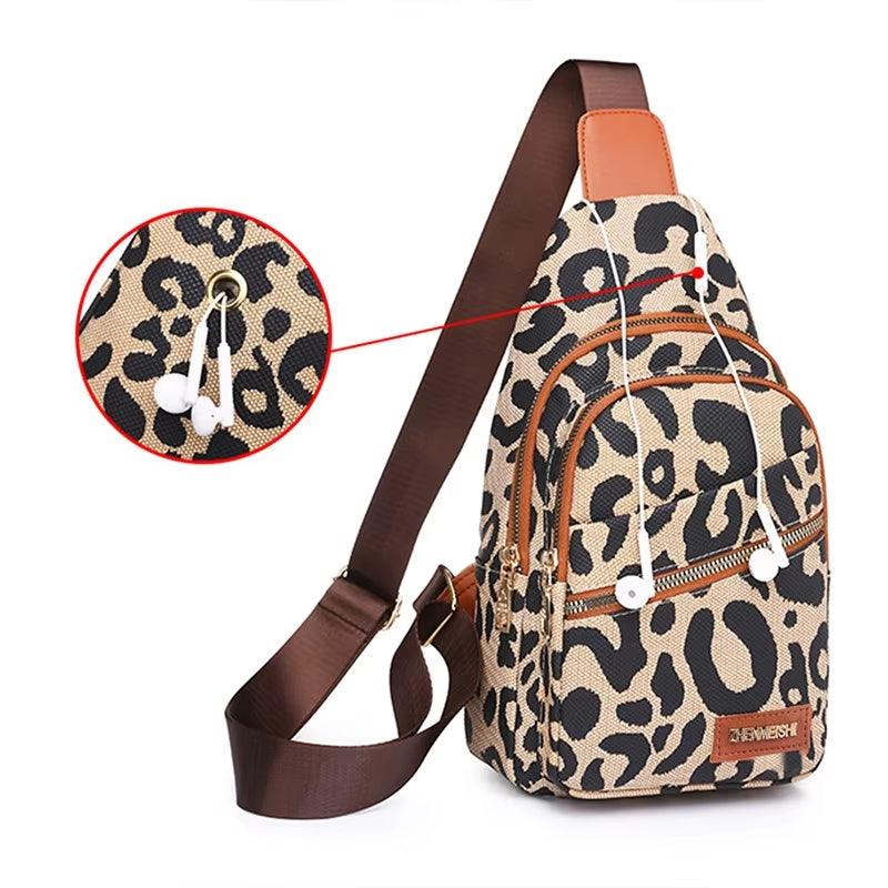 Sophie | Stylish Women's Crossbody Shoulder Bag with Leopard Print