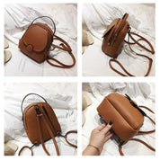 Sophie | Mini Foldable Leather Crossbody Sling Handbag Backpack with Handle