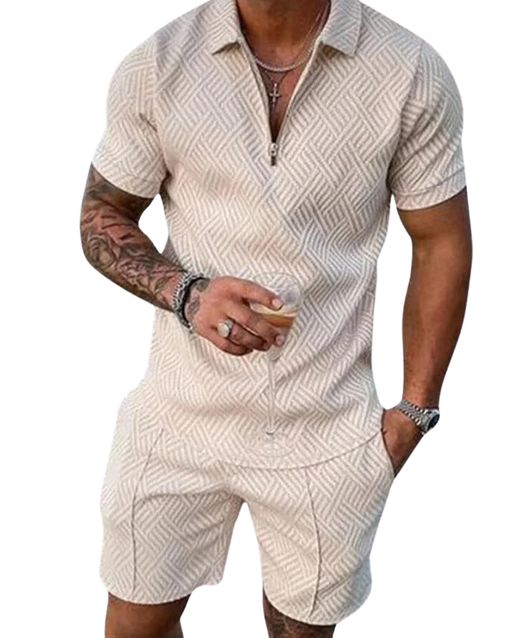 Stylish Summer Polo and Shorts Set for Men