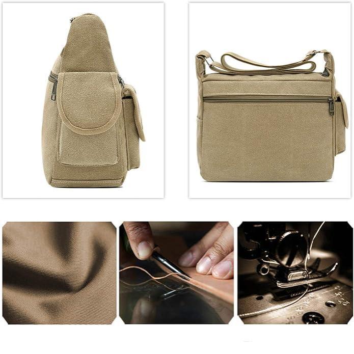 Max | Canvas Messenger Shoulder Bag