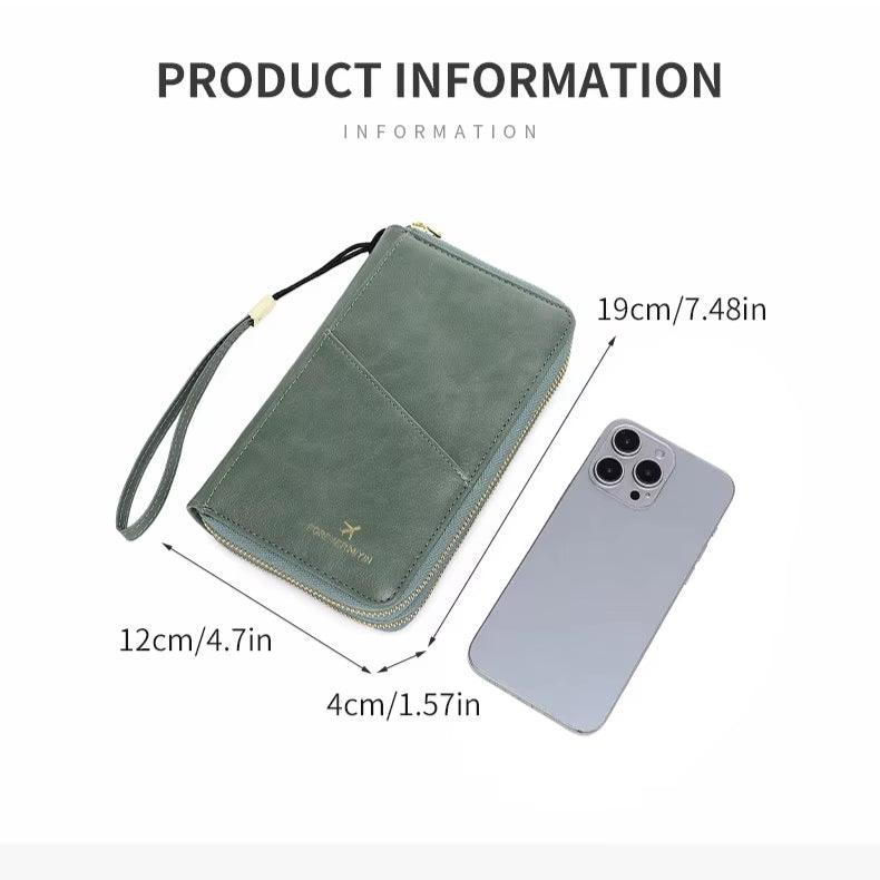 Valery | RFID-blocking passport holder with carrying strap