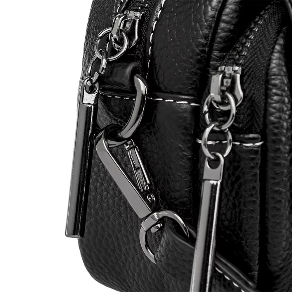 Nova | Croco-Pattern Leather Crossbody Mini Sling Bag