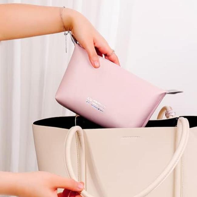 Emmeline | Solid Color Large Capacity Cosmetic Bag