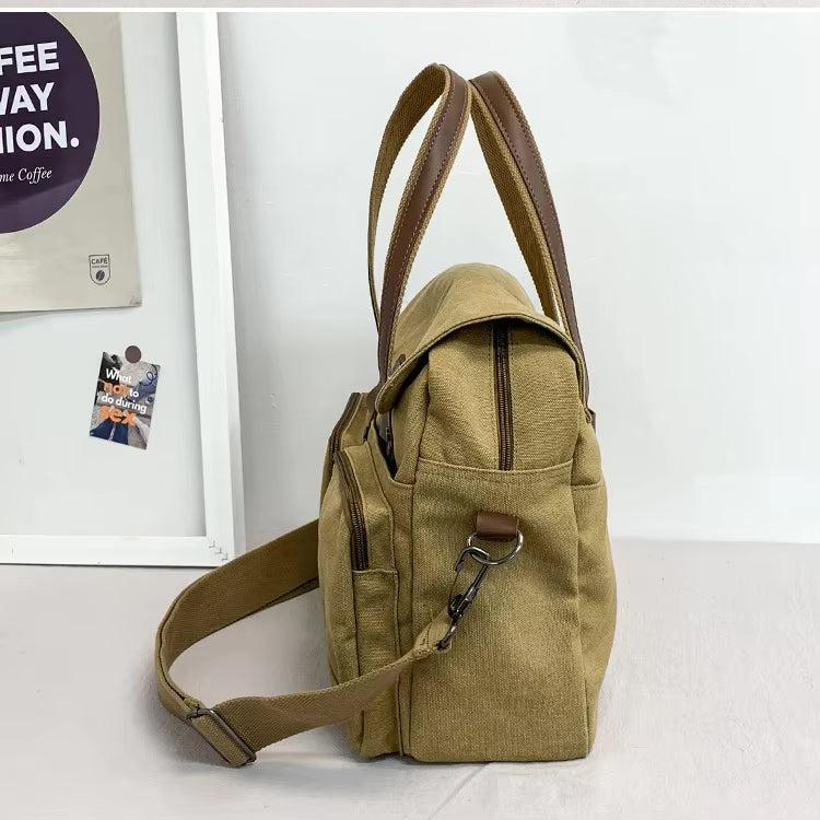 Max | Vintage Canvas Large Shoulder Bag Travel Bag