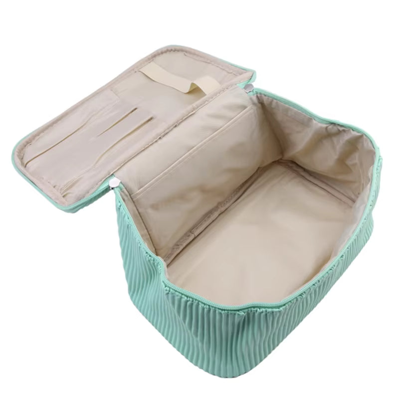 Raquel | Zipper Toast Travel Makeup Cosmetic Toiletry Set Bag