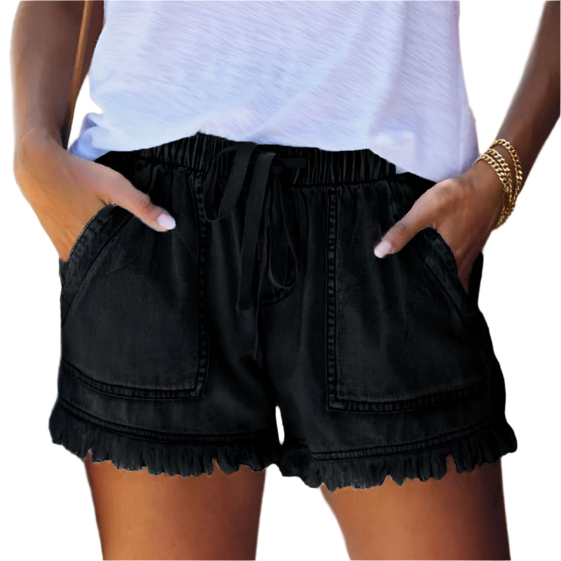 Maria | High-Waist Denim Shorts