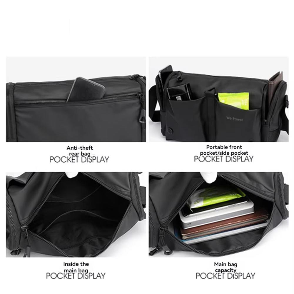 Mason | Men's Large Capacity Waterproof Crossbody Messenger Bag