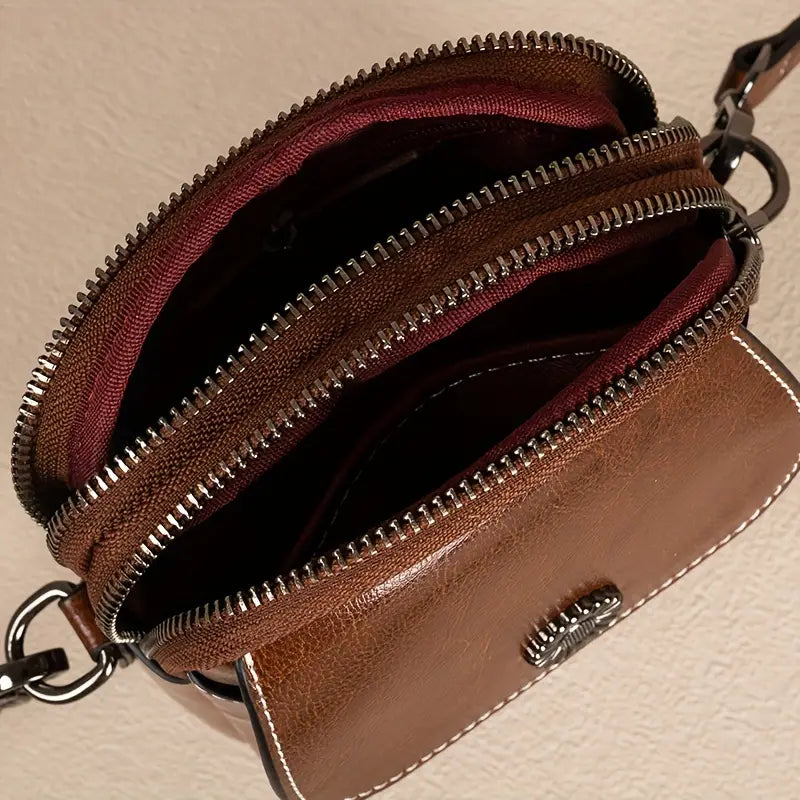 Sophie | Women's Vintage Leather Small Crossbody Bag