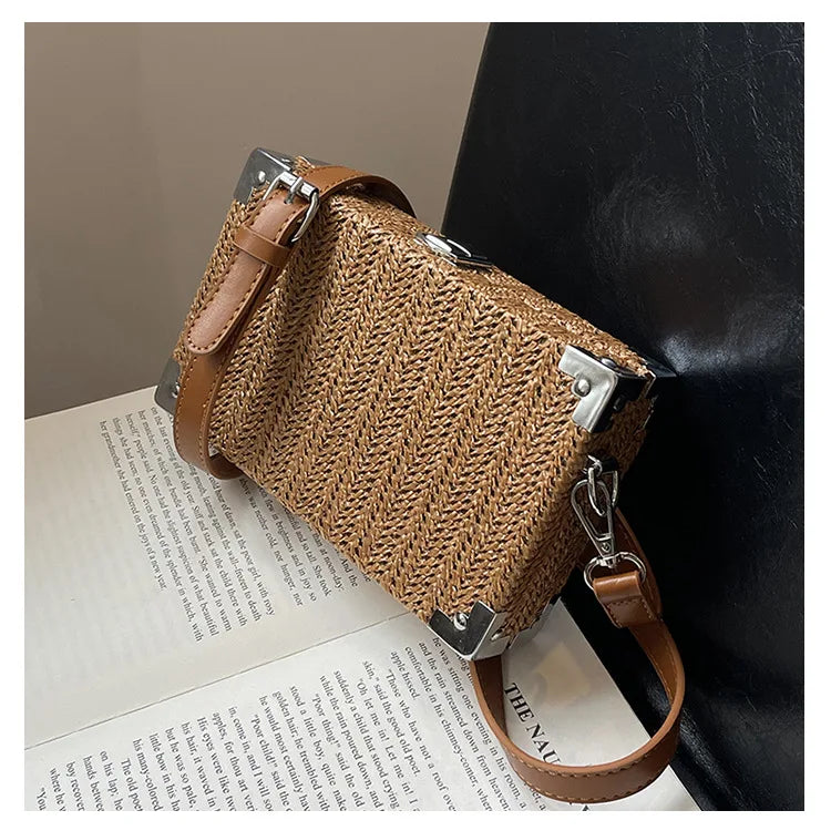 Lena | Women's Fashion Woven Shoulder Bag