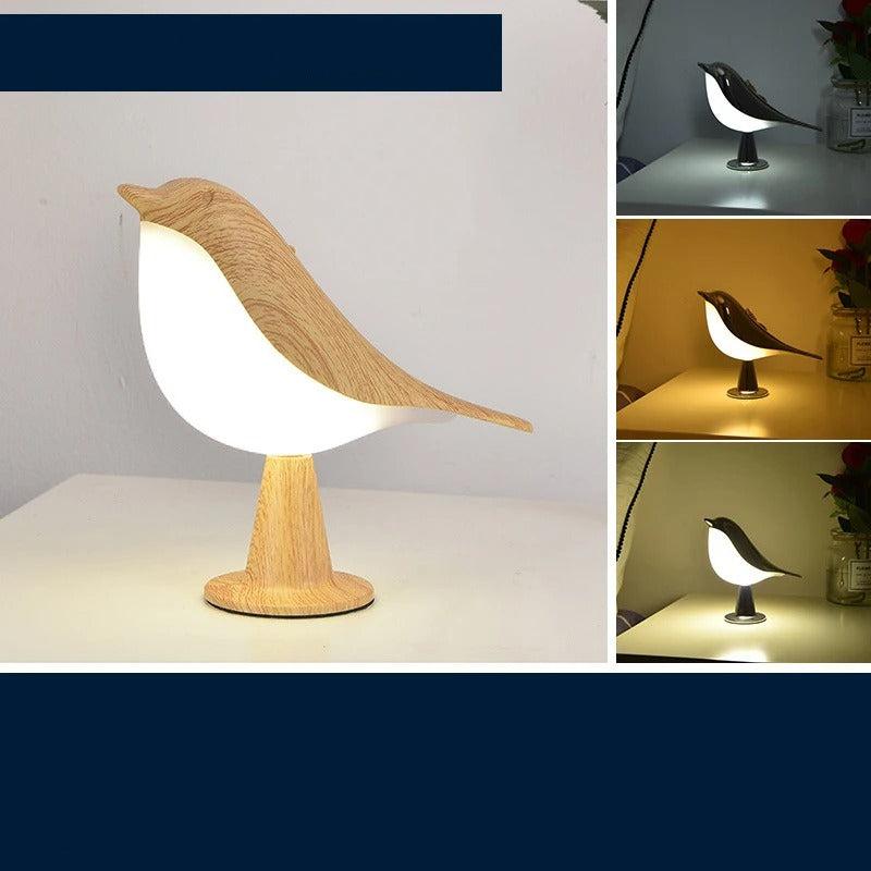 GlowNest | Wooden Bird-Shaped Night Lamp