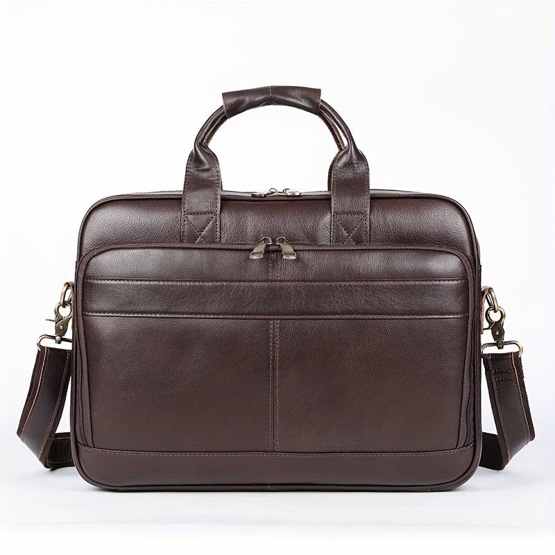 Dylan | Large Capacity Leather Laptop Shoulder Bag