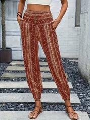 Viviana | Stylish High-Waist Printed Pants