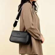 Nora | Vegan Leather Shoulder Bag | Flap Design