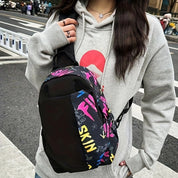 Sam | Shoulder Bag with Graffiti Design and Anti-Theft Protection