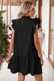 Shift Dress with Round Neck