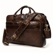 Milan | Leather Crossbody Messenger Laptop Bag