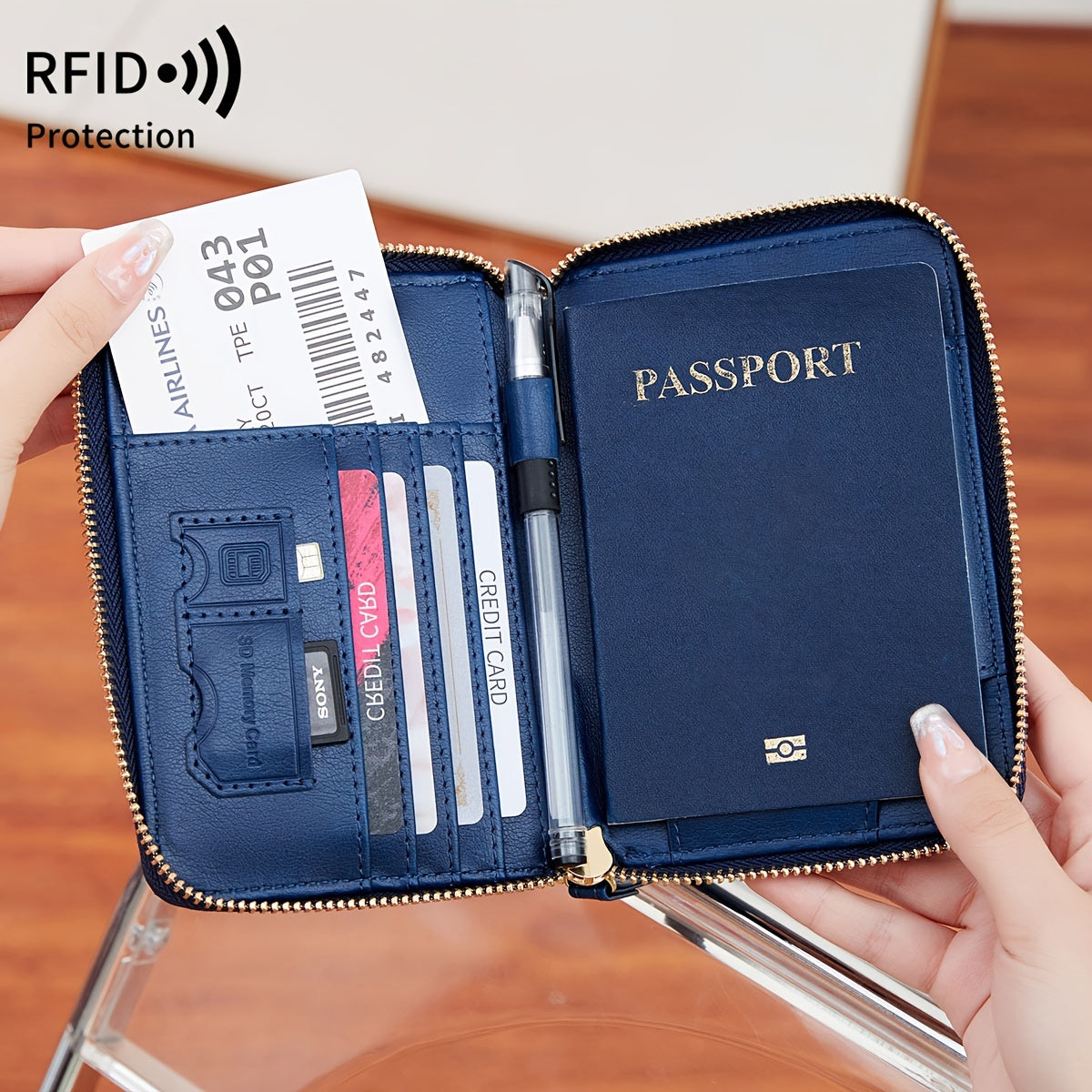 RFID | Protected Travel Wallet Anti Thieft