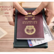 Mikaela | Genuine Leather Anti-Theft Passport Holder Travel Wallet