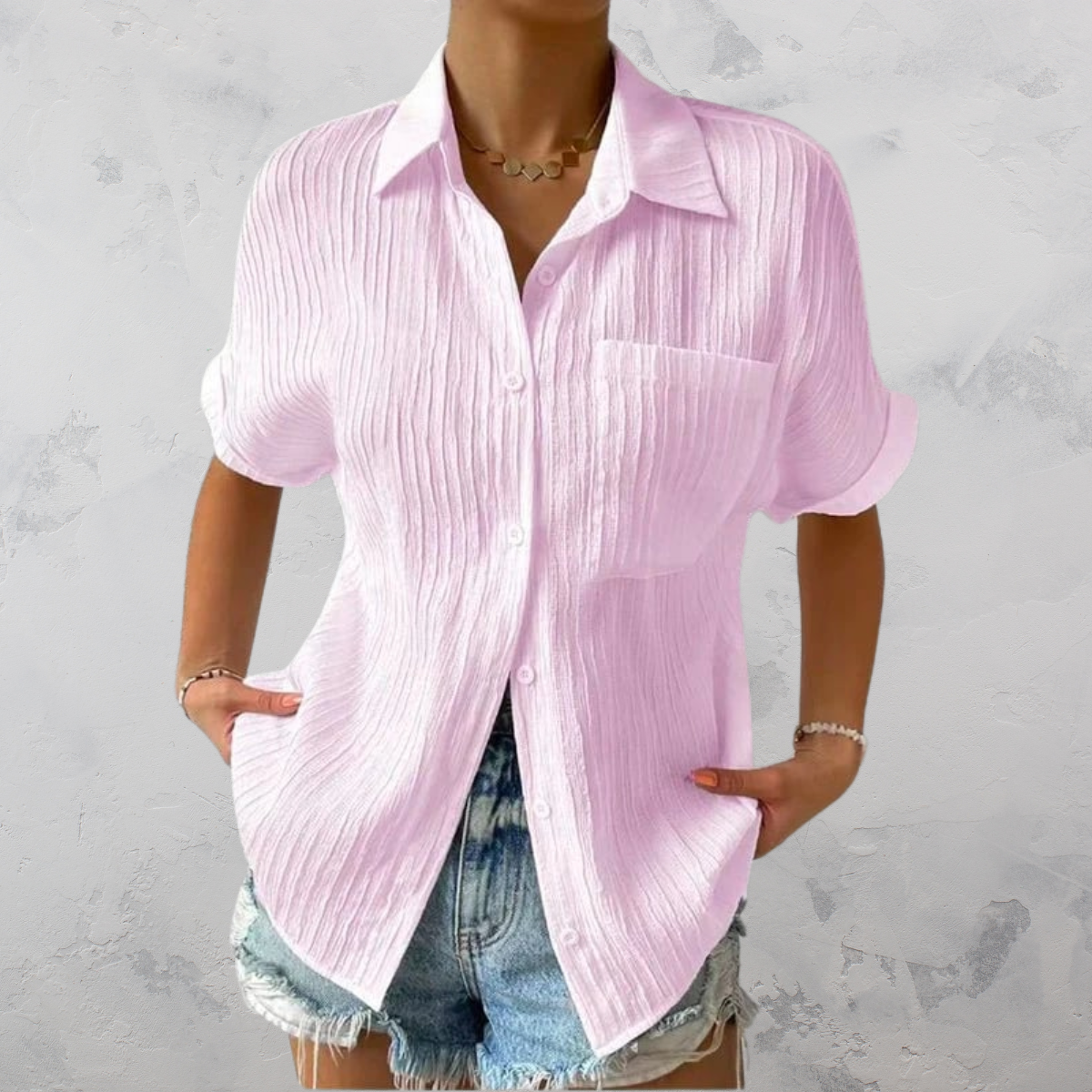 QUINN | Casual Lightweight Button-Up Shirt