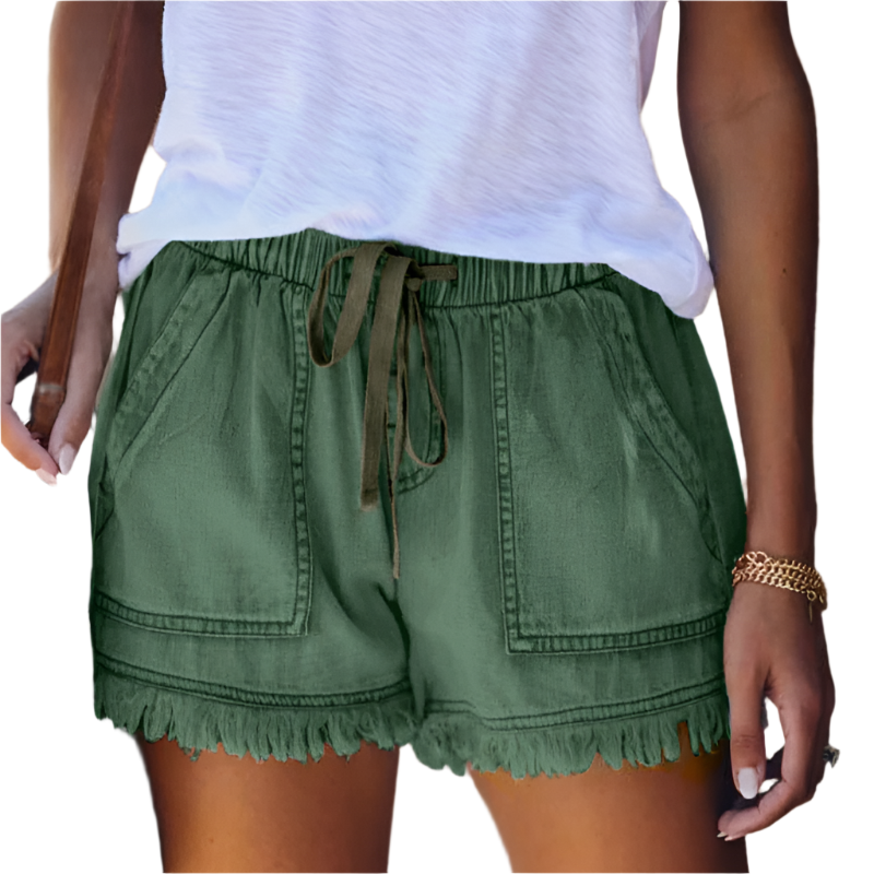 Maria | High-Waist Denim Shorts