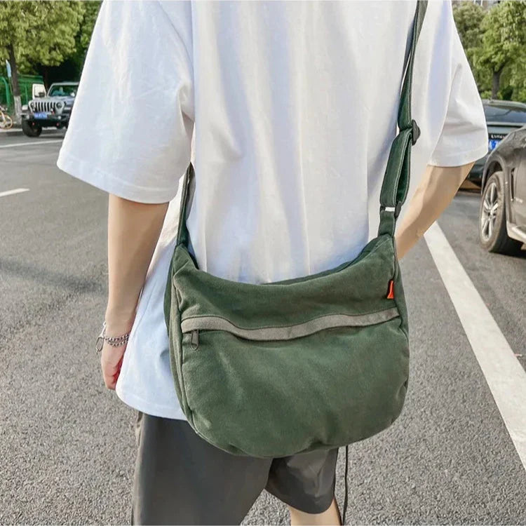 Stylish Avery Canvas Crossbody Messenger Bag for Everyday Use